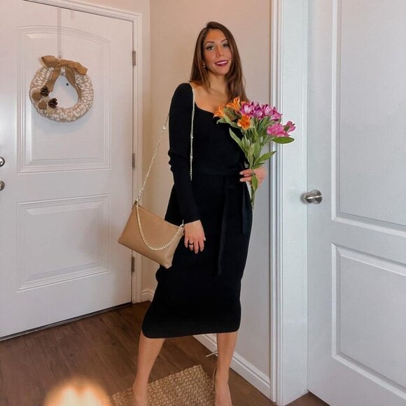 Italian Genuine Leather Handbag for Women Clutch Evening Bag Gold Chain Strap Sh - Picture 2 of 5